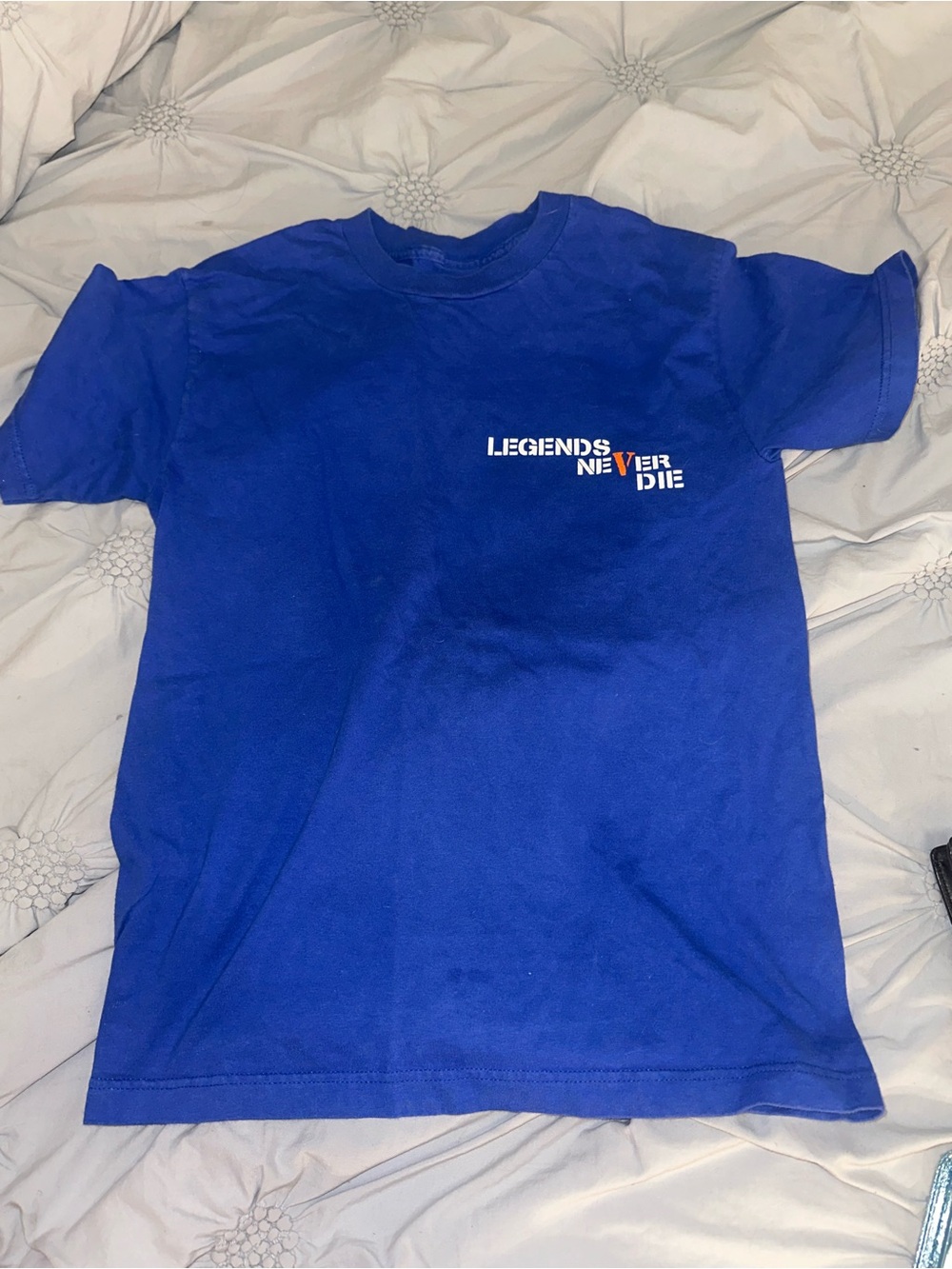 VLONE Royal Blue 'Legends Never Die' Short Sleeve Tee